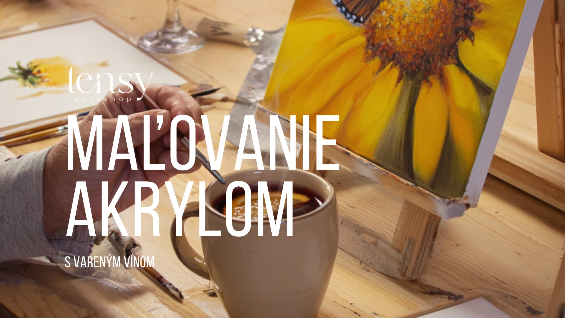 Maľovanie akrylom - večer s vareným vínom 🎄🍷