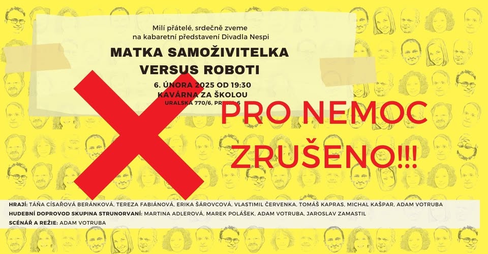 ZRUŠENO! Divadlo Nespi: Matka samoživitelka versus roboti