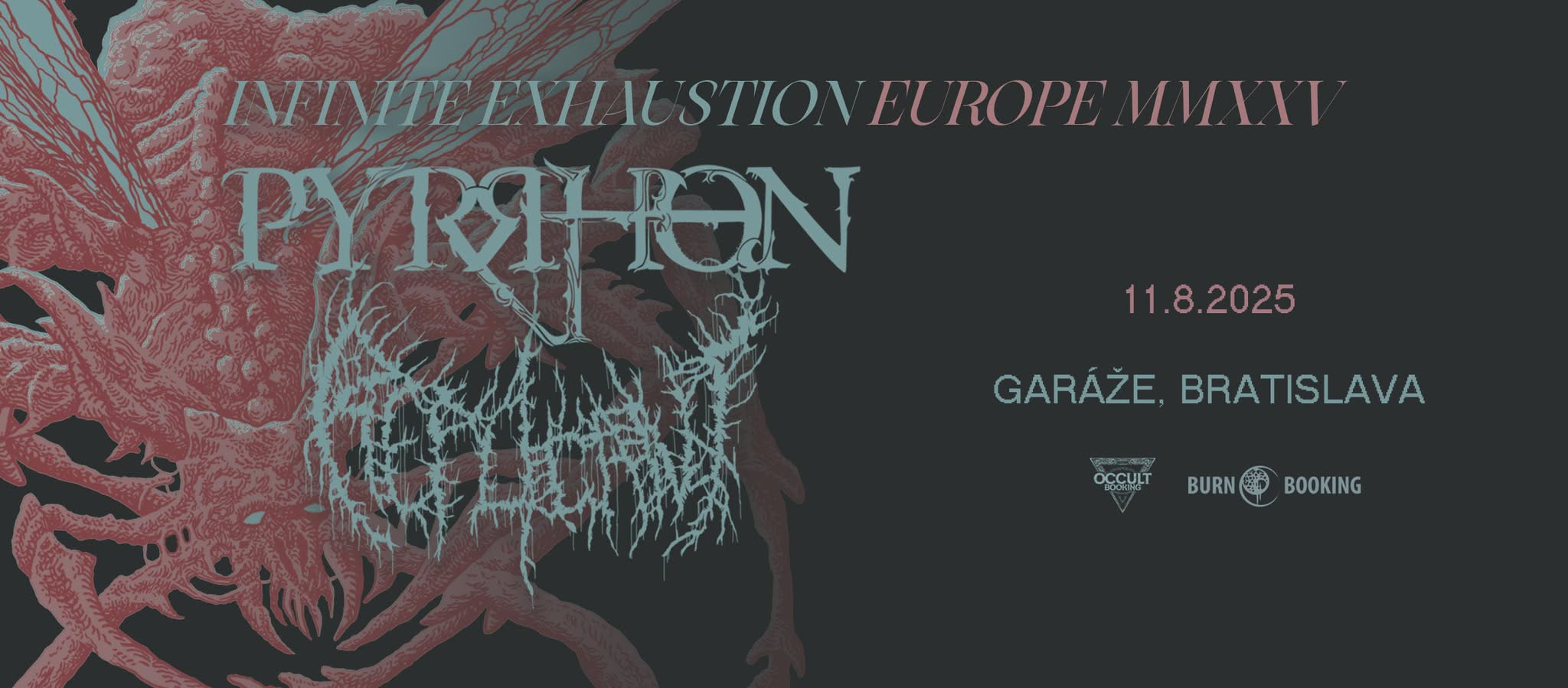 PYRRHON + REPLICANT - Infinite Exhaustion EU Tour 2025 - Garáže, Bratislava