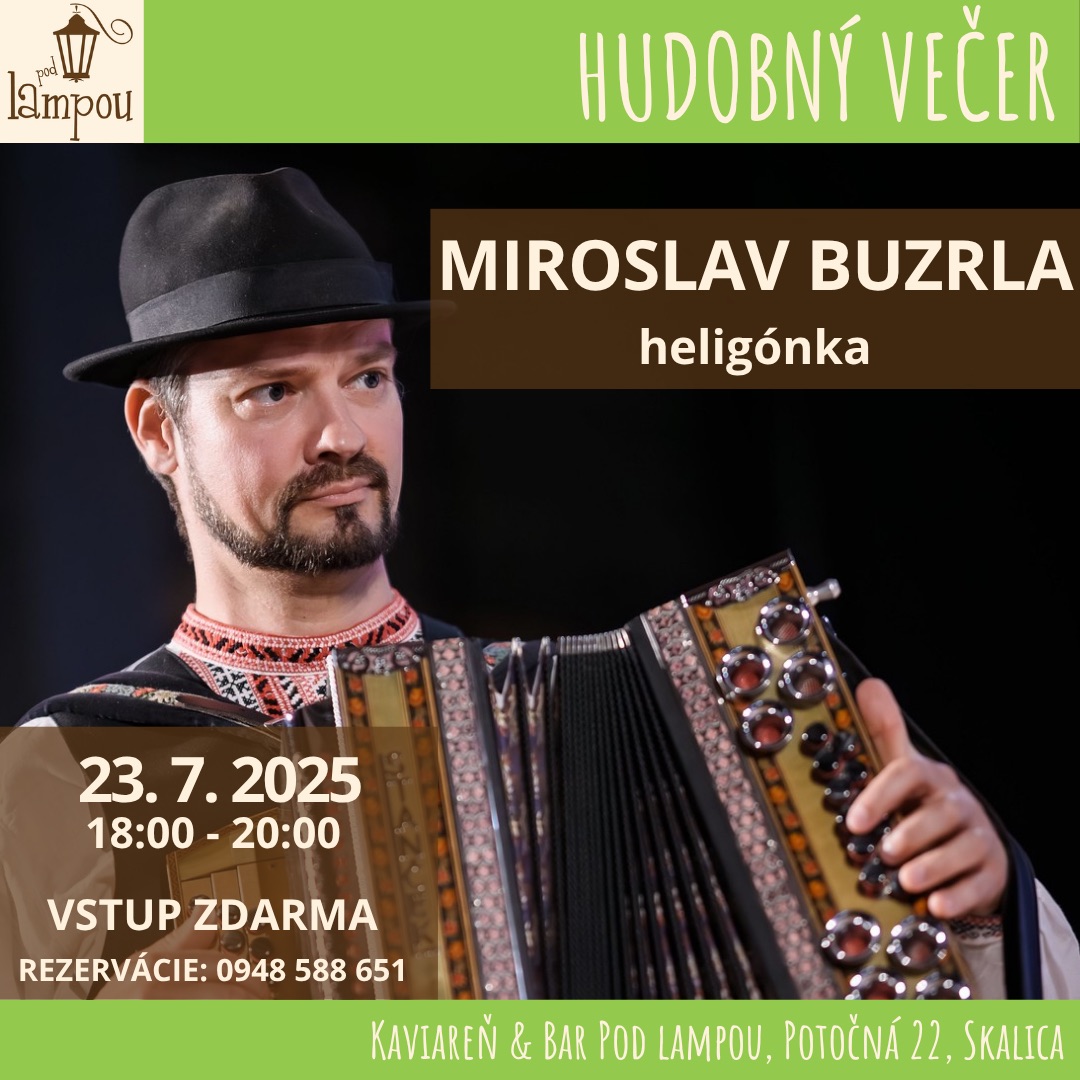 Miroslav Buzrla - hudobný večer Pod lampou