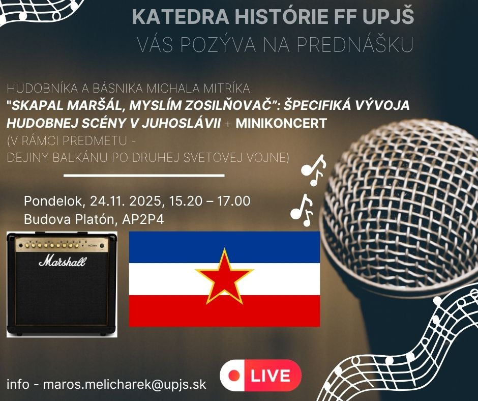 Skapal maršál, myslím zosilňovač: špecifiká vývoja hudobnej scény v Juhoslávii