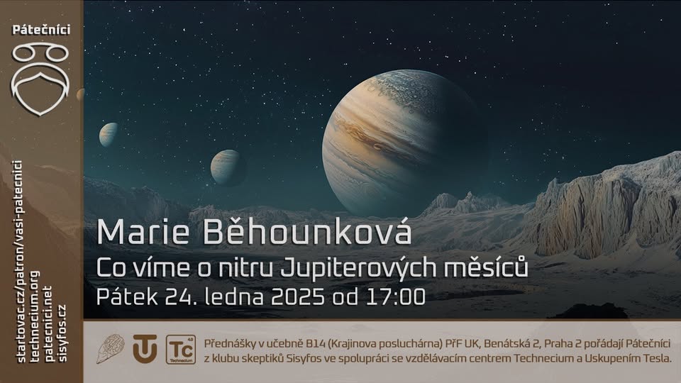 Marie Běhounková: Co víme o nitru Jupiterových měsíců