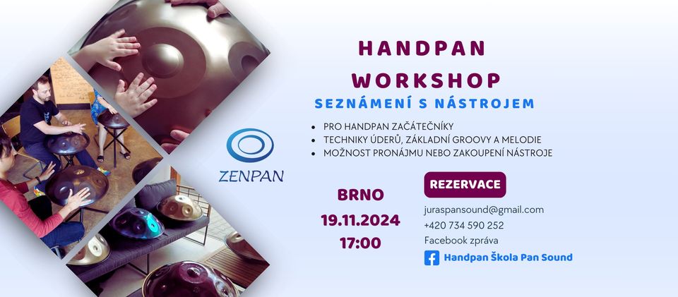 Handpan workshop v MOCUP. SPACE - Seznámení s nástrojem