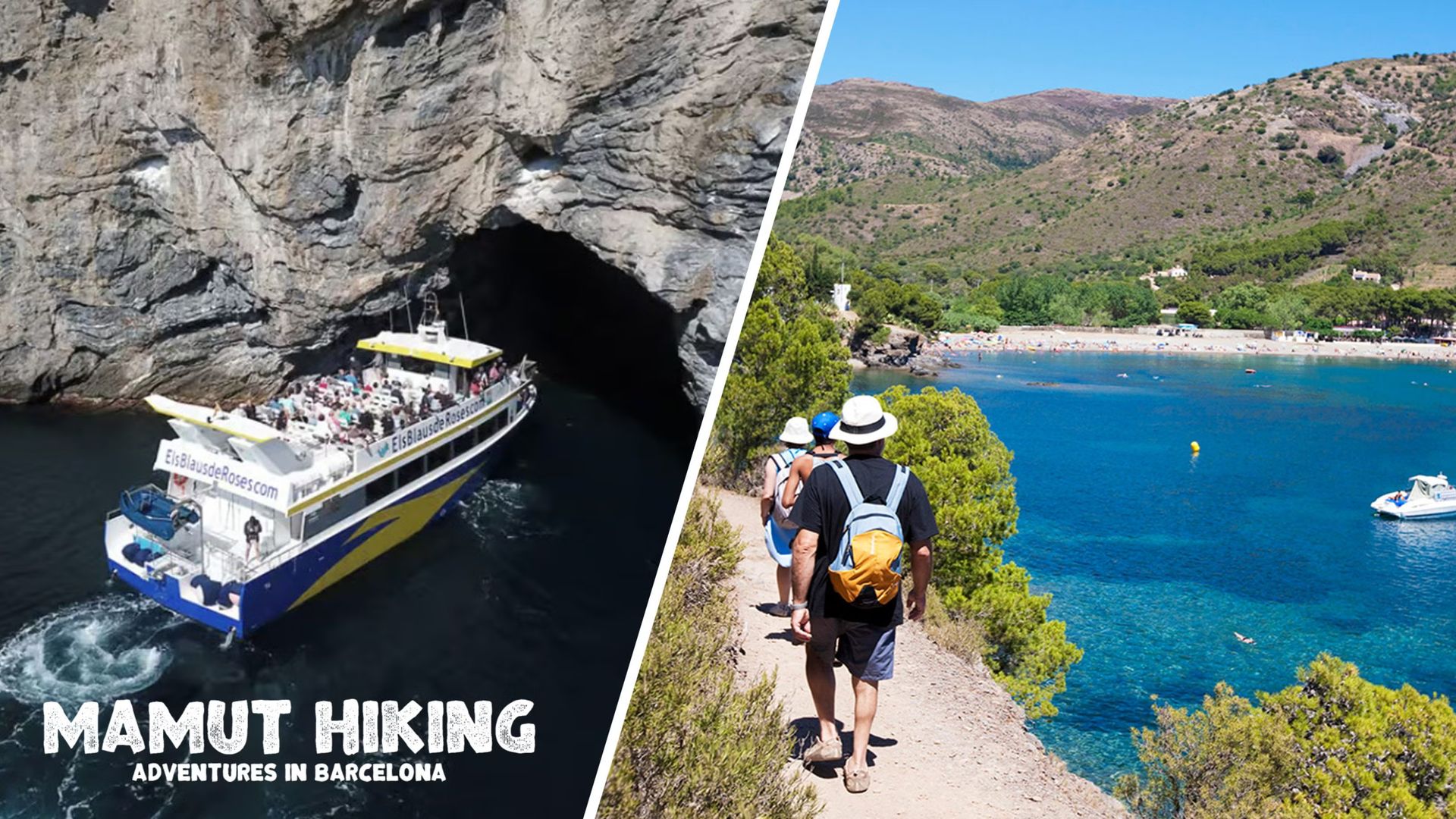 🏖️💦 Hiking in Roses,boat trip through Calas of Cap Norfeu y Cala Jóncols 🤿🛥️