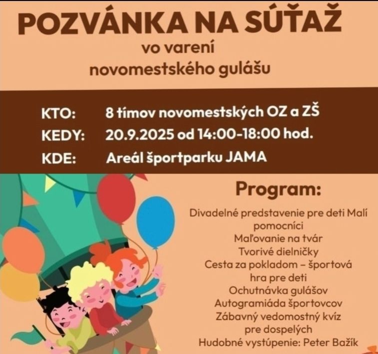 Súťaž vo varení Novomestského Gulášu