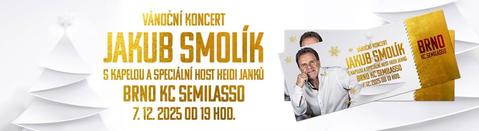 Vánoční koncert Jakub Smolík s kapelou / Kulturní centrum Semilasso Brno / 07.12.2025