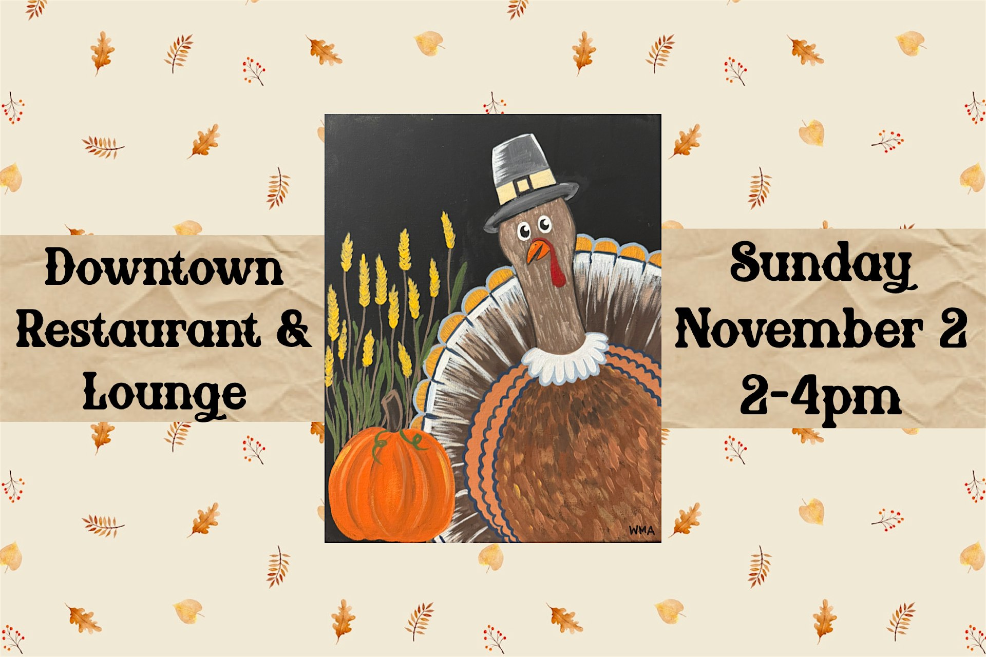 November Paint & Sip at Downtown Restaurant & Lounge