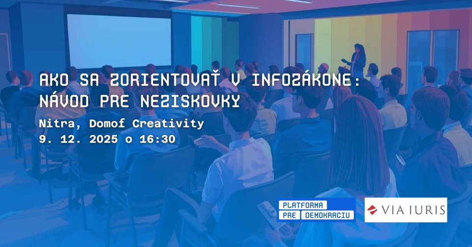 Ako sa zorientovať v infozákone: Návod pre neziskovky