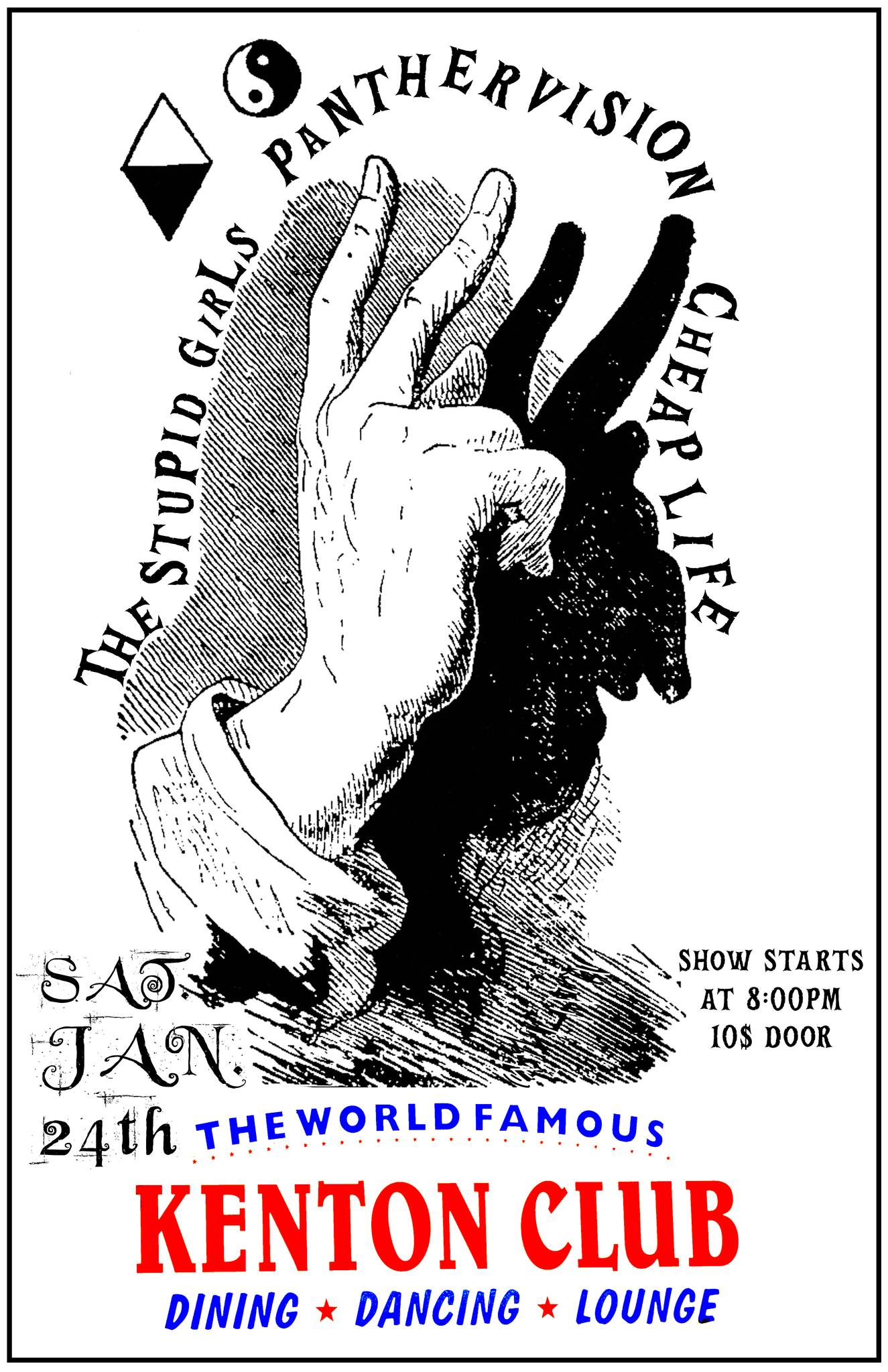 The Stupid Girls, Panthervision, and Cheap Life at Kenton Club