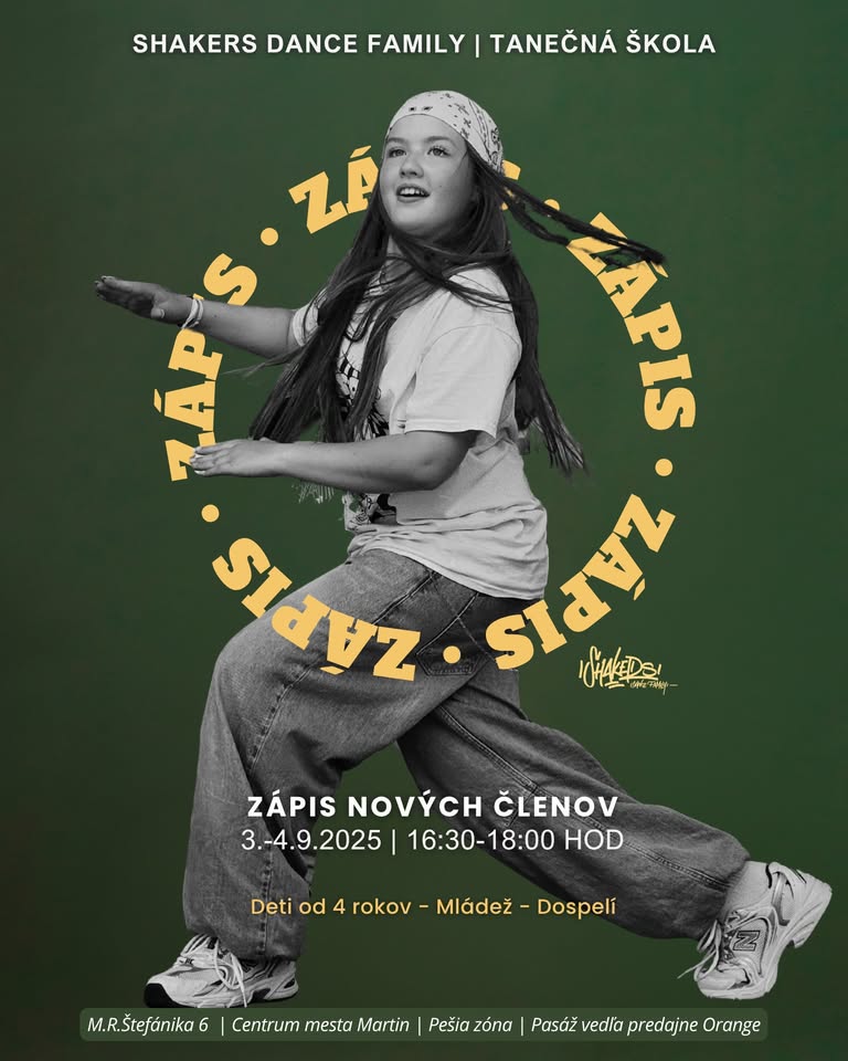 Zápis NOVÝCH členov do Shakers Dance Family /2025
