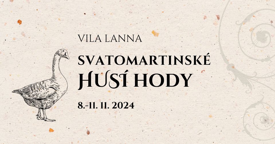 Svatomartinské husí hody ve vile Lanna