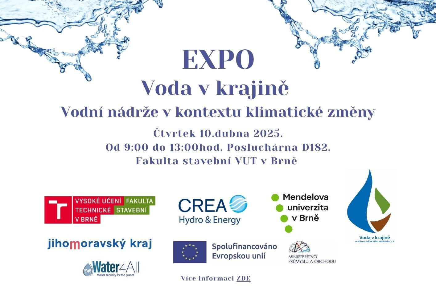 EXPO Voda v krajině - Vodní nádrže v kontextu klimatické změny