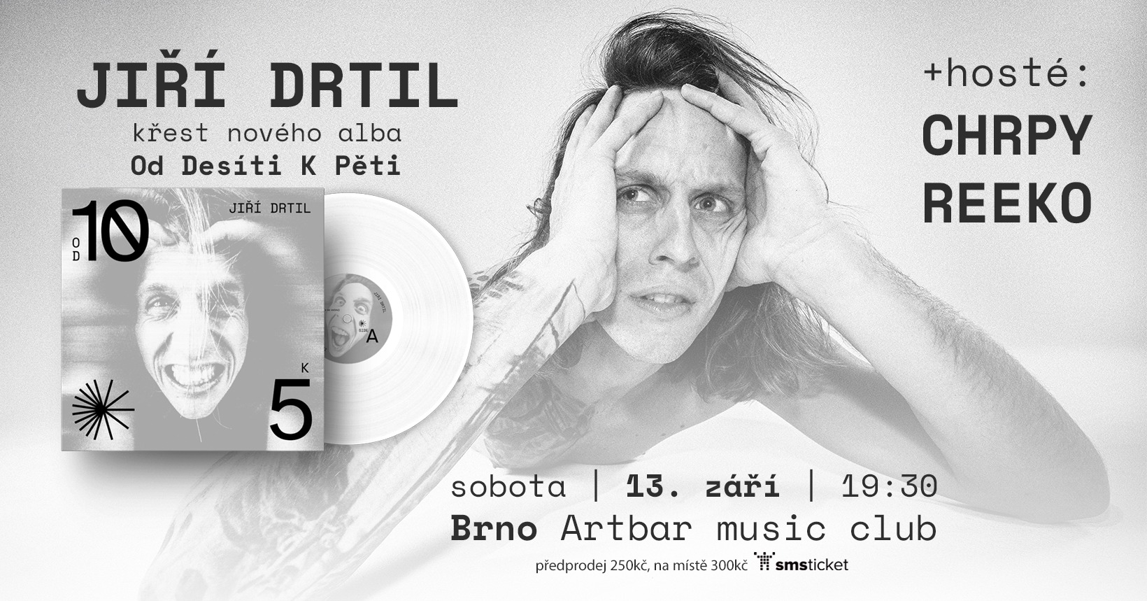 Jiří Drtil acoustic : křest alba | hosté: Chrpy + Reeko | Brno - ARTBAR