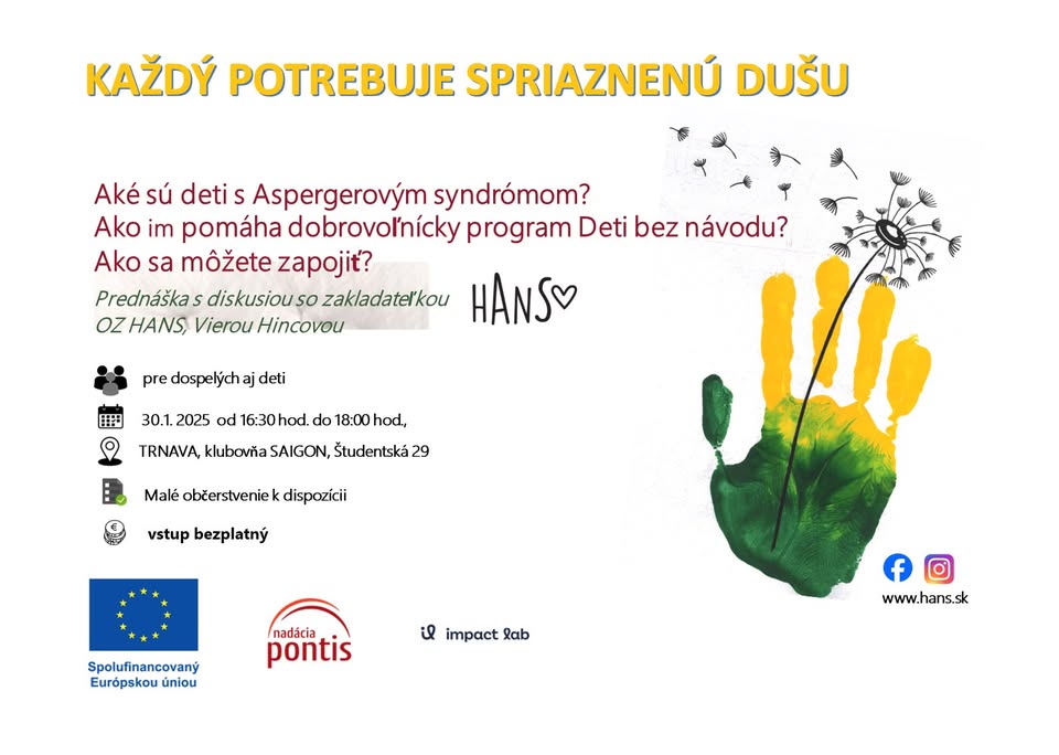 Aké sú deti s Aspergerovým syndrómom? Ako im pomáha dobrovoľnícky program? Trnava