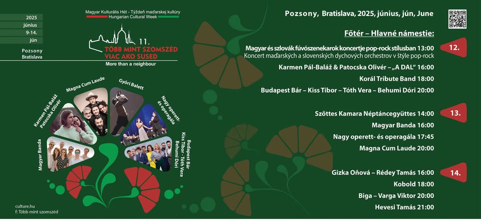 Fesztivál a Fő téren // Festival na Hlavnom námestí