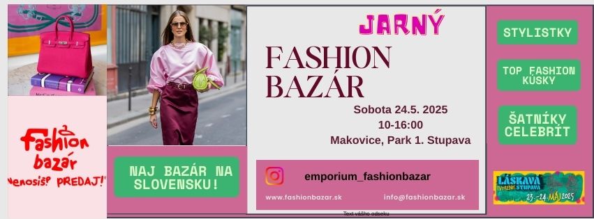 Jarný Fashion Bazár v Stupave