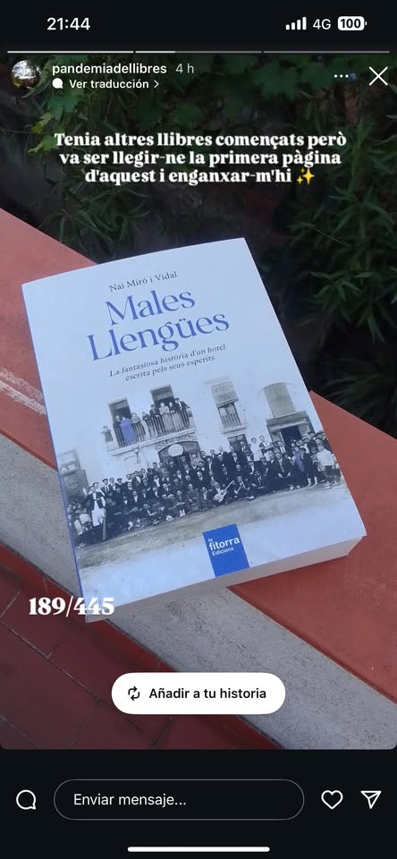 Presentation of the novel bad languages.
