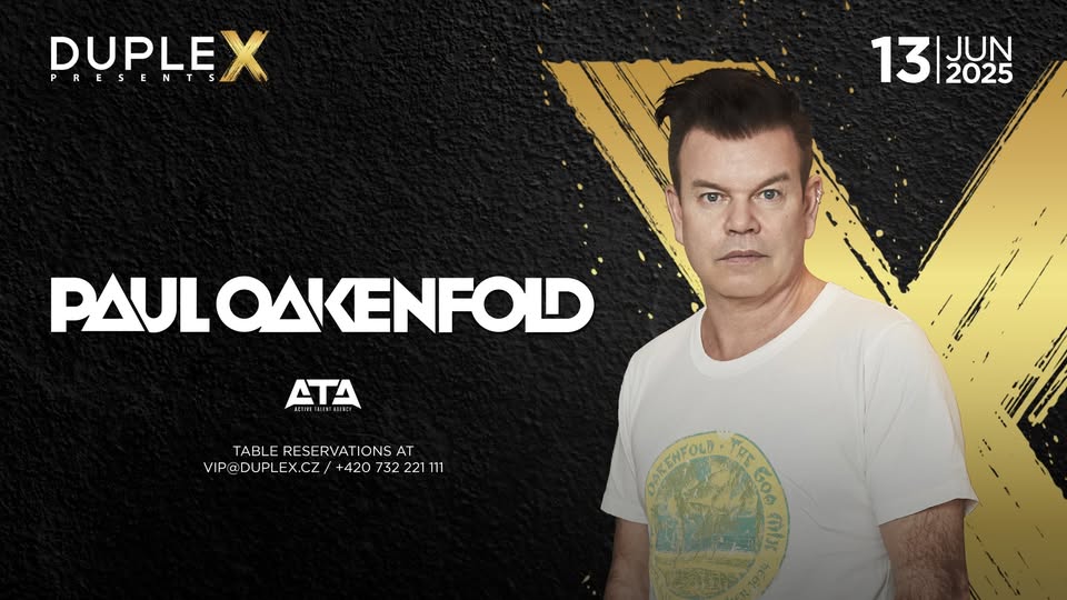 Duplex presents PAUL OAKENFOLD - 13.6.2025