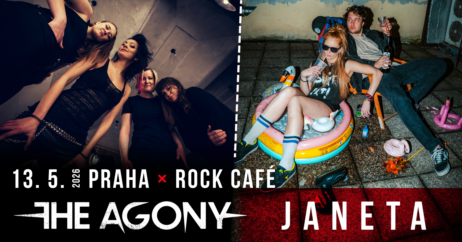The Agony + Janet A + Natty | PRAHA, Rock Café