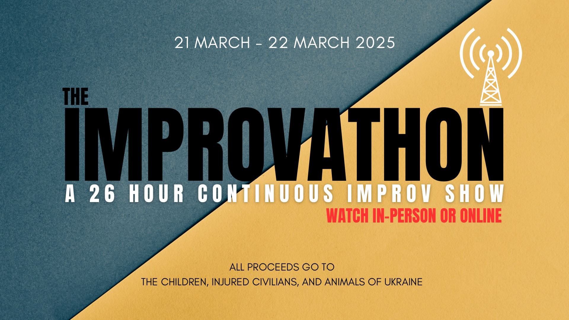 2nd PRAGUE IMPROVATHON: A Ukraine Fundraiser