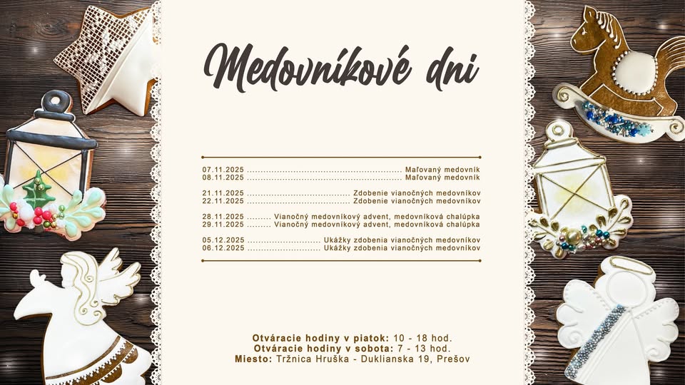 Medovníkové dni Tržnica Hruška