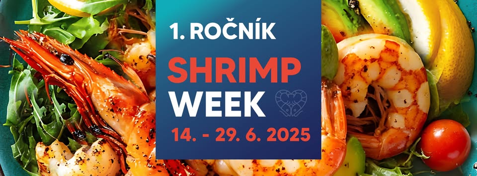 1.ročník SHRIMP WEEK  1+1 porce ZDARMA
