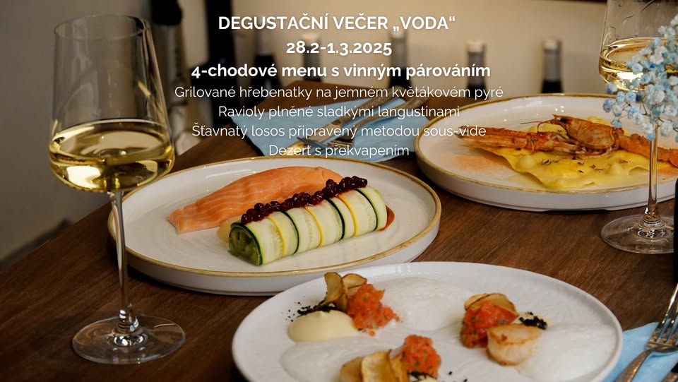 Degustační večeře s vinným párováním