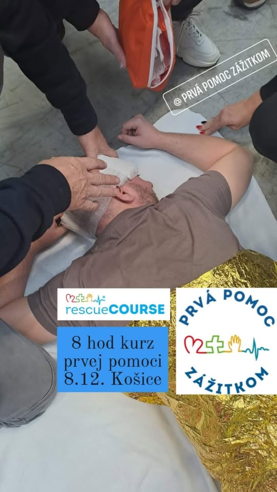 rescueCOURSE - 8 hod kurz prvej pomoci