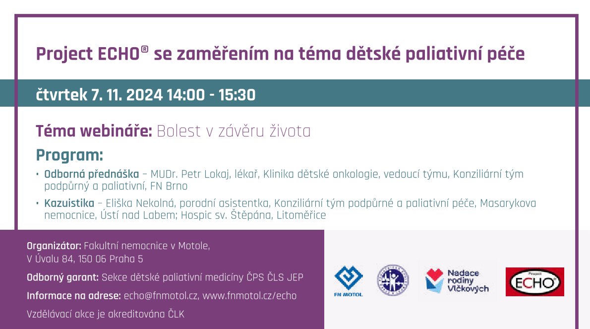 Projekt ECHO: Bolest v závěru života