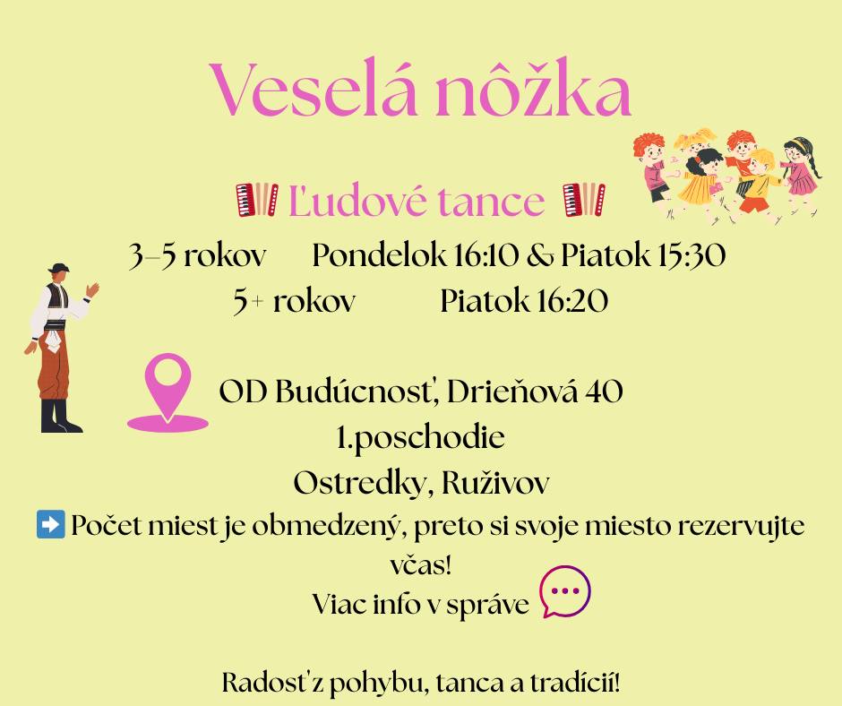 Skúšobná hodina ĽUDOVÉ TANCE