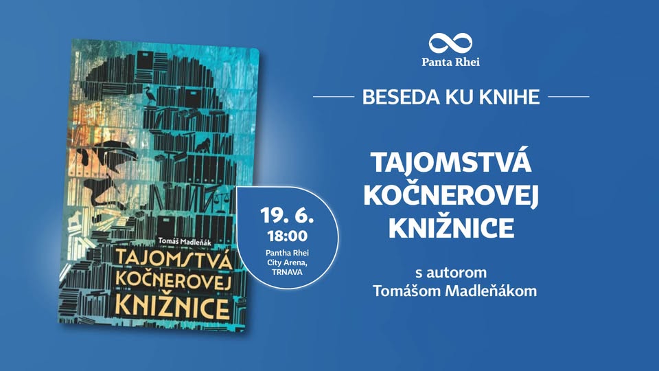 🕵️TRNAVA: Beseda ku knihe Tajomstvá Kočnerovej knižnice s autorom Tomášom Madleňákom