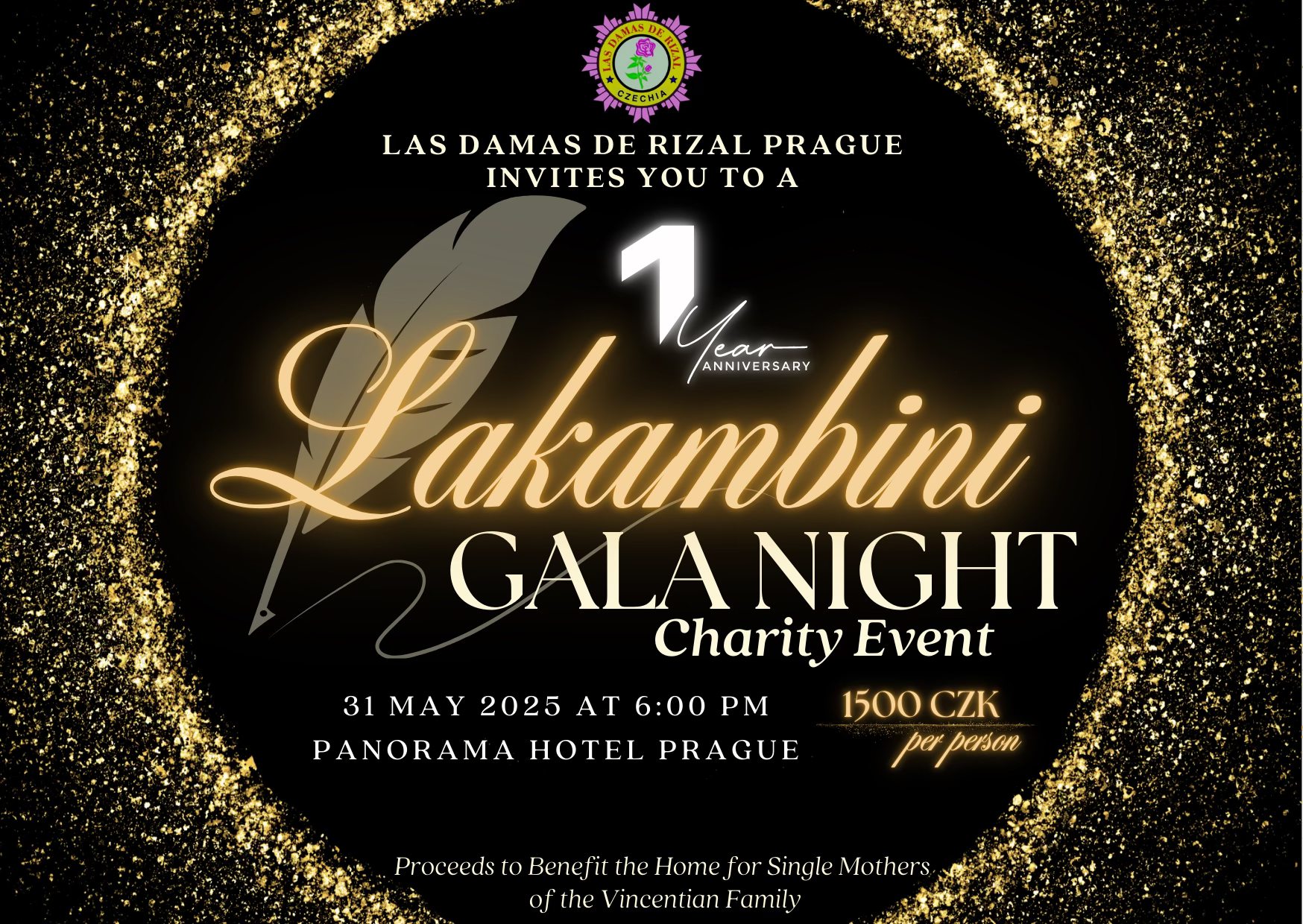 Las Damas de Rizal Prague's 1st Anniversary Charity Gala Night 🤩💃