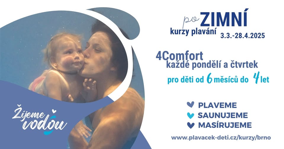 (po)Zimní kurz plavání pro děti od 6měsíců do 4let