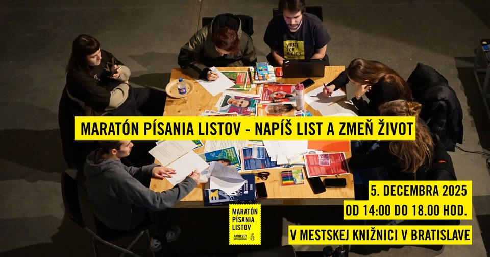 Maratón písania listov - Napíš list a zmeň život