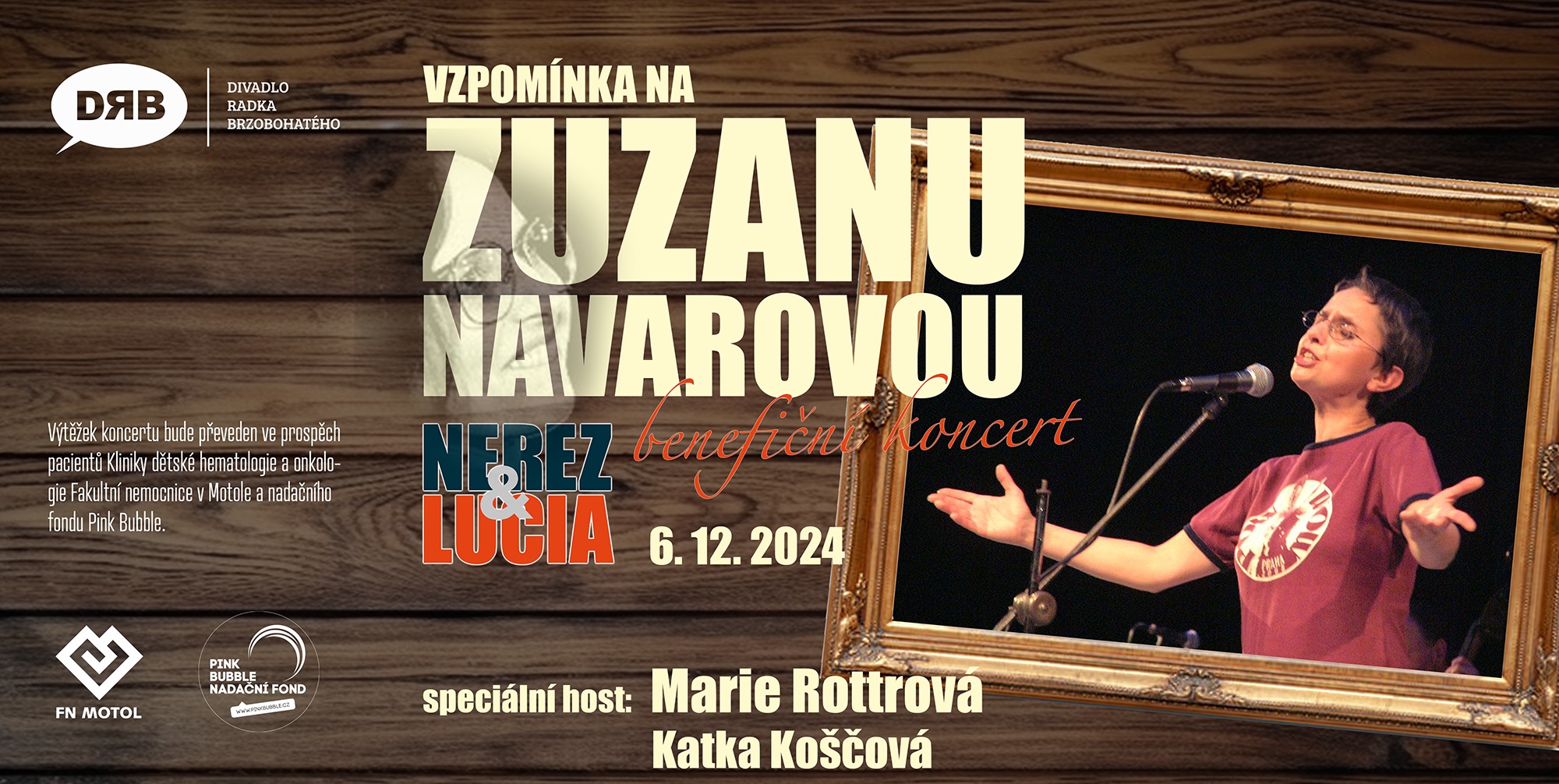 Vzpomínka na Zuzanu Navarovou (benefiční koncert NEREZ & LUCIA)