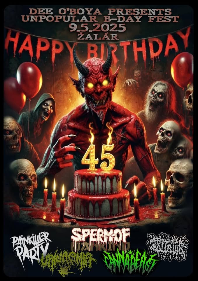 Unpopular B-day Fest: Painkiller Party, Cannabeast, Urinaemia and more