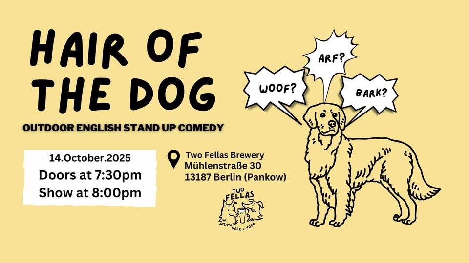 Hair of the Dog | English Stand-Up Comedy Open Mic in Berlin