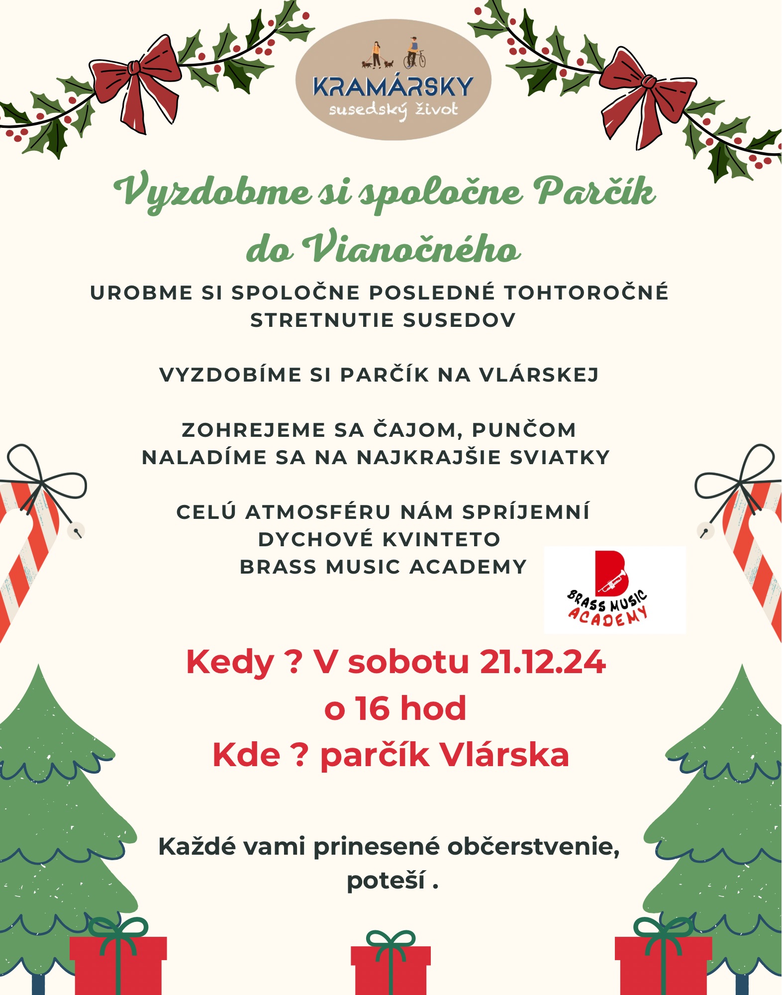 Vyzdobme si parčík do Vianočného