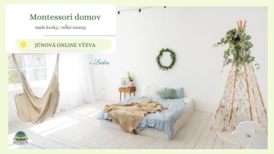 Júnová online výzva: MONTESSORI DOMOV krok za krokom