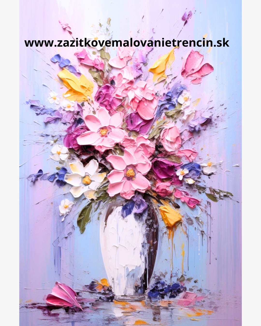 Zážitkové maľovanie Trenčín- Ľadová kytica