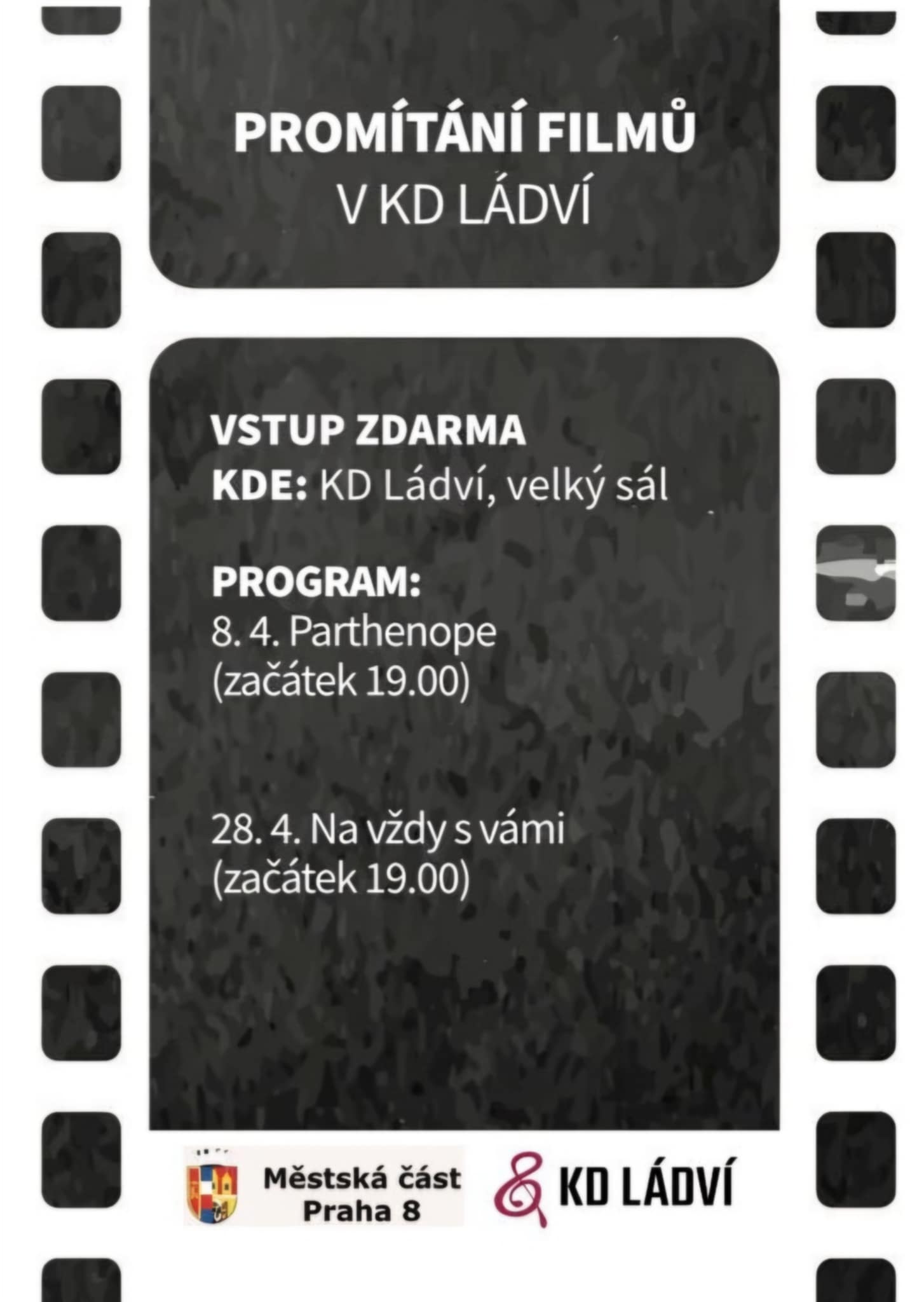PROMÍTÁNÍ FILMŮ V KD LÁDVÍ