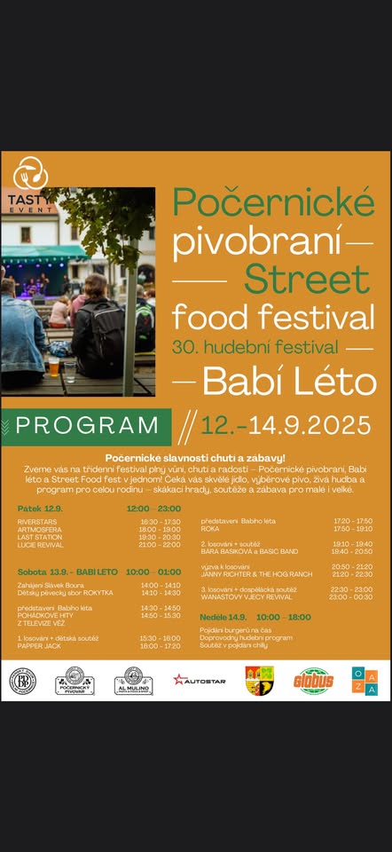 POČERNICKÝ STREET FOOD & PIVOBRANÍ & 30. BABÍ LÉTO