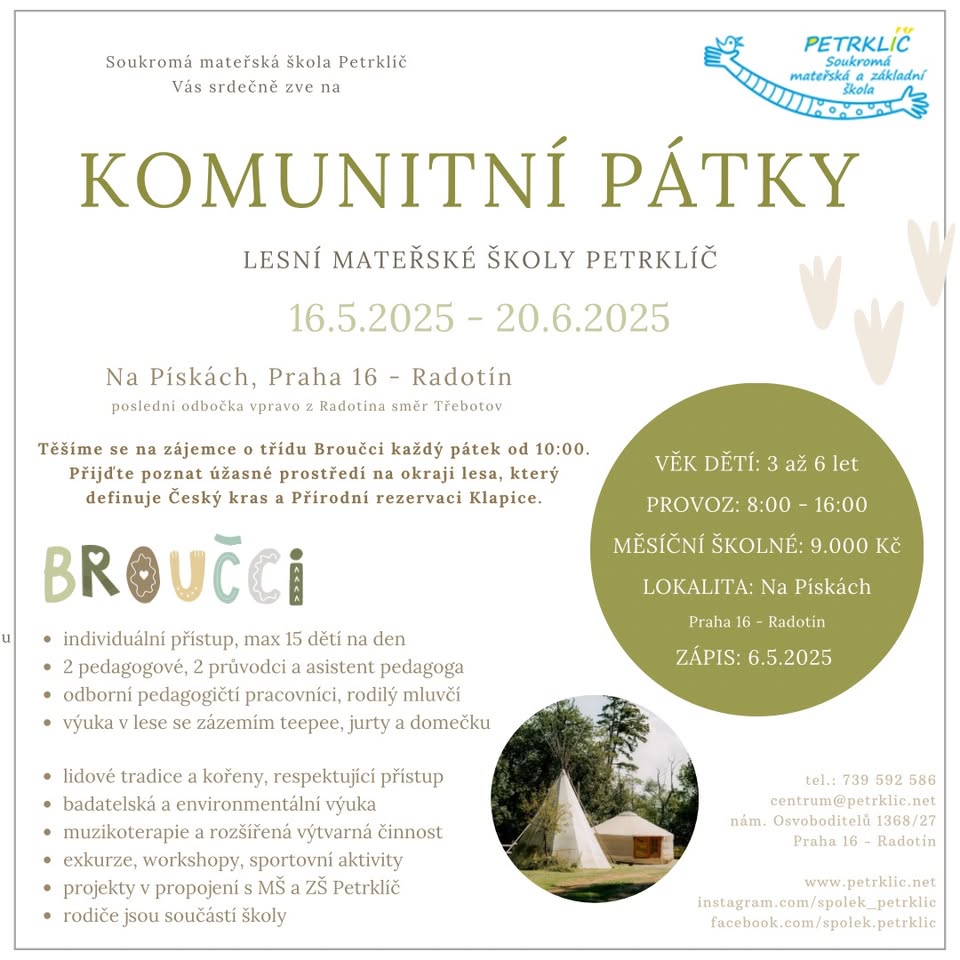 Komunitní pátky u Broučků Petrklíč