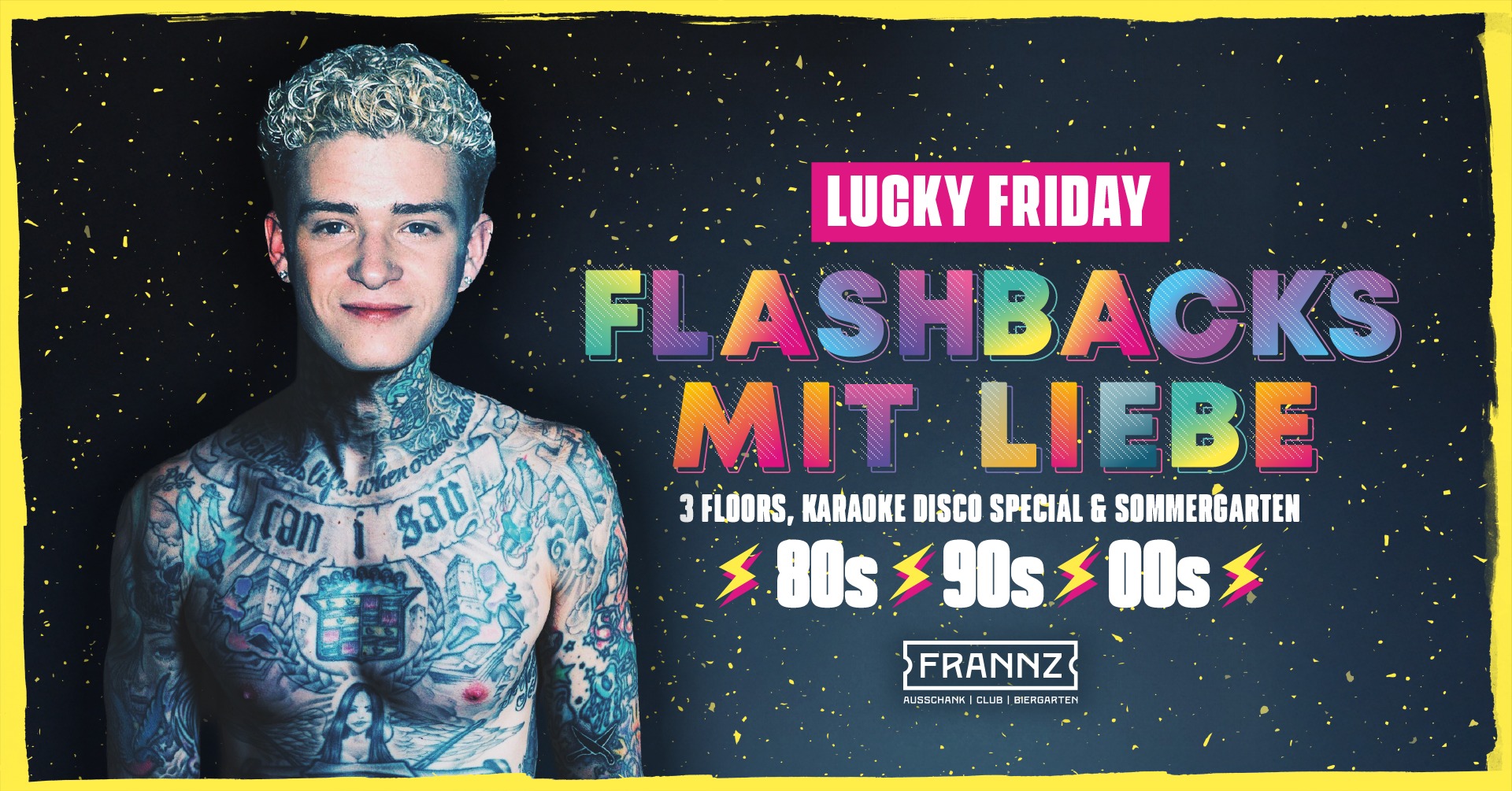 26.09.✨Flashbacks mit Liebe 💜  80er, 90er & 2000er Hits-3 Floors, Karaoke Special & Sommergarten ✨