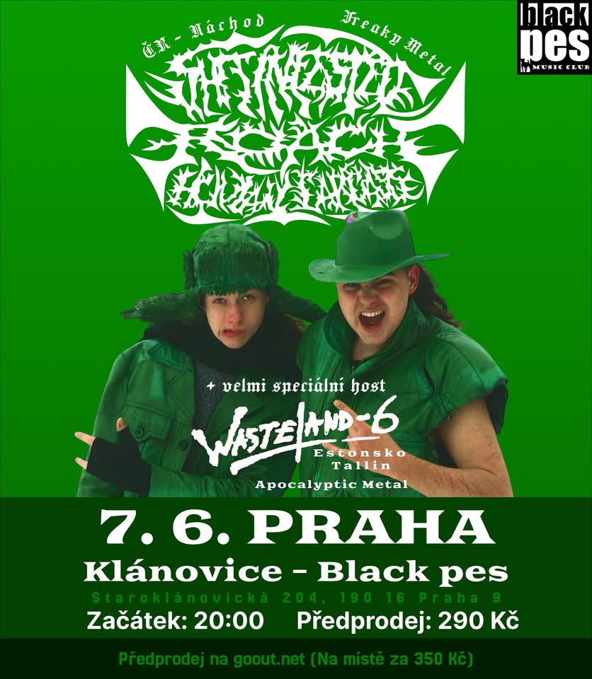Shit Infested Roach Human Carcass + Wasteland Six | Praha 7.6.2025 (7. Června)