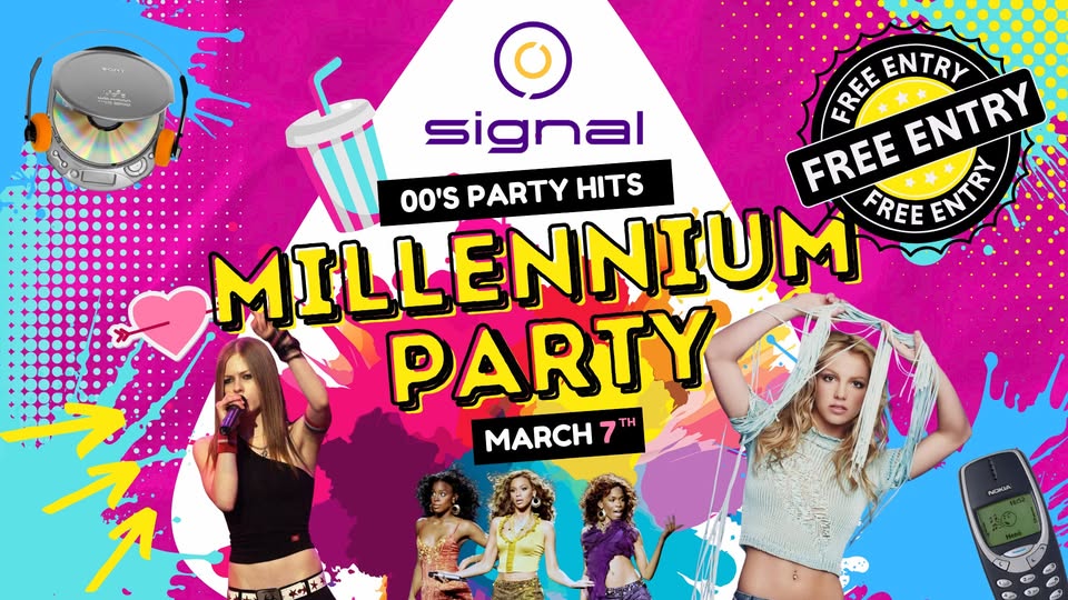 MILLENNIUM PARTY - 00' PARTY HITS - FREE ENTRY