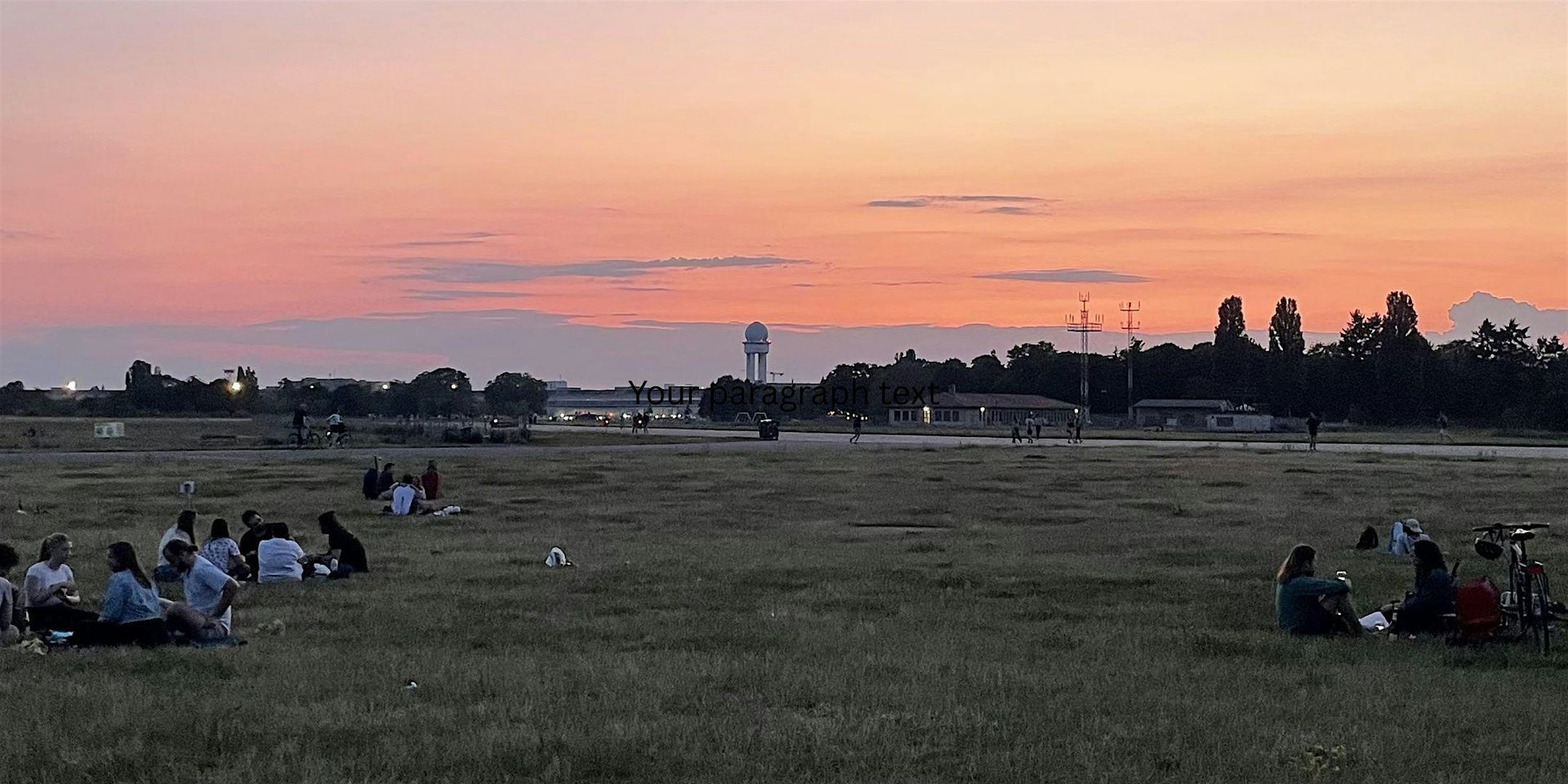 Last Summer Sunset Picnic With Friends And Strangers