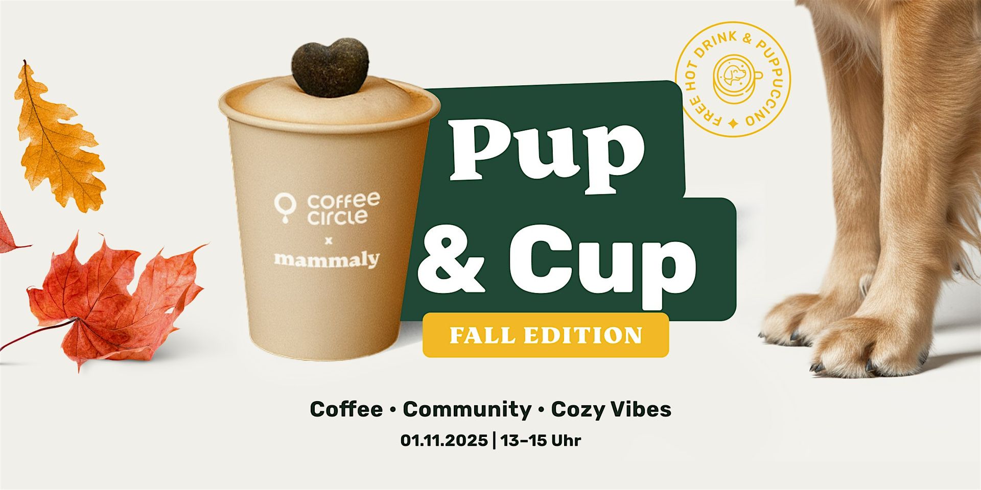 Pup & Cup – Fall Edition by mammaly × Coffee Circle
