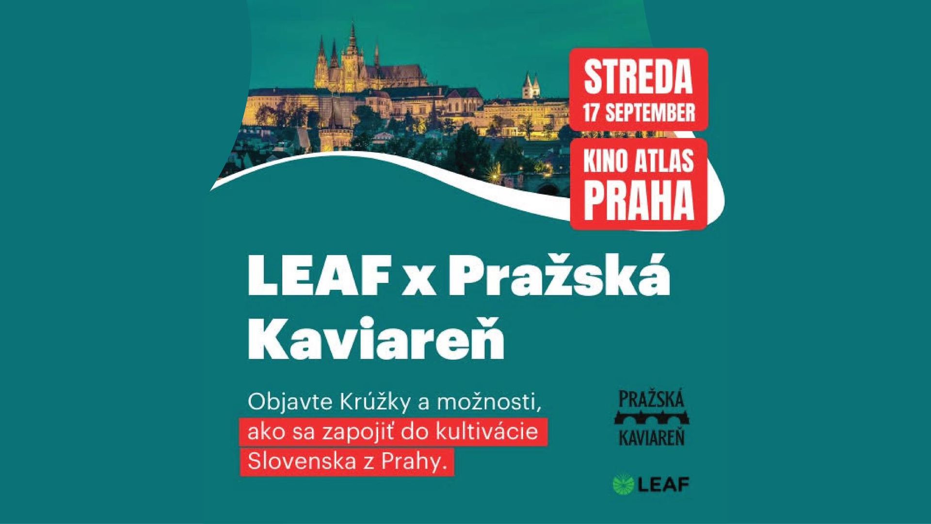 LEAF x Pražská kaviareň: Objavte Krúžky a možnosti, ako sa zapojiť do kultivácie Slovenska z Prahy