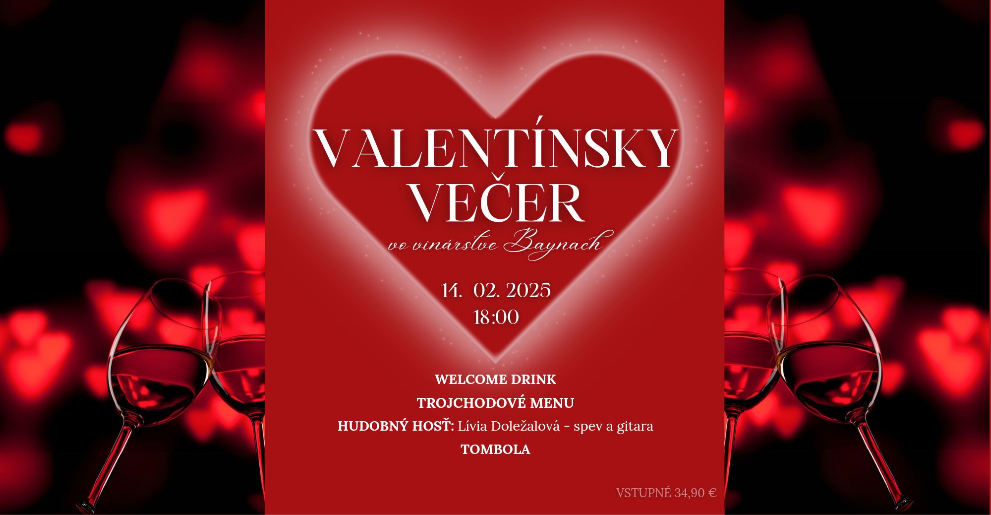 VALENTÍNSKY VEČER VO VINÁRSTVE BAYNACH